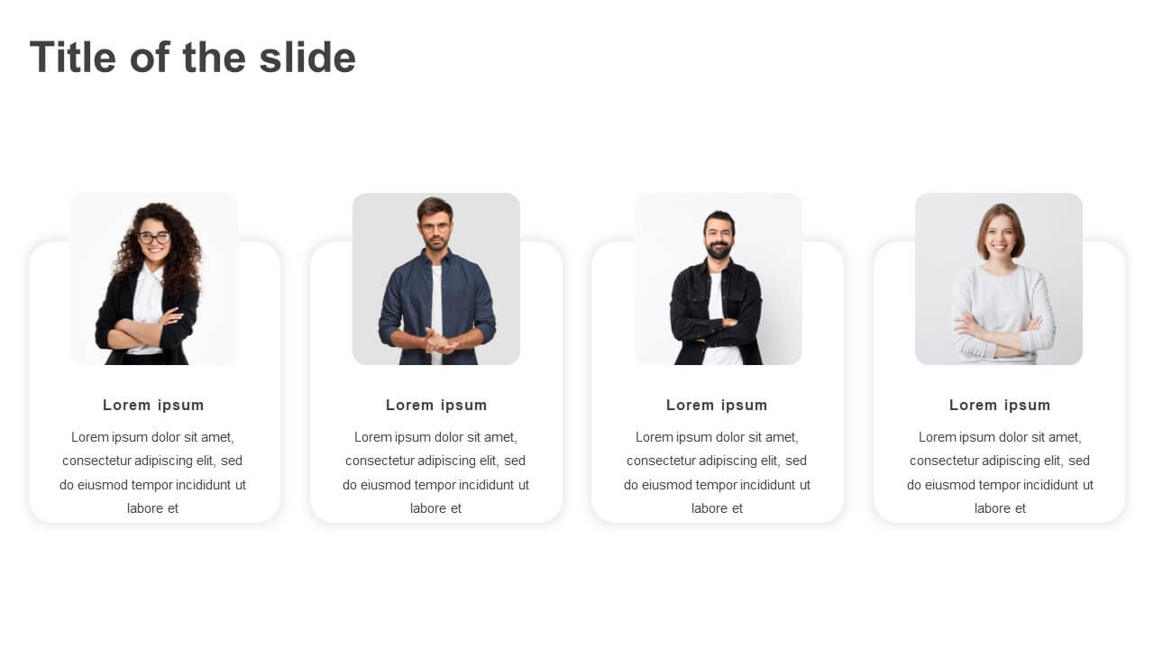 Meet The Team Powerpoint Template Free